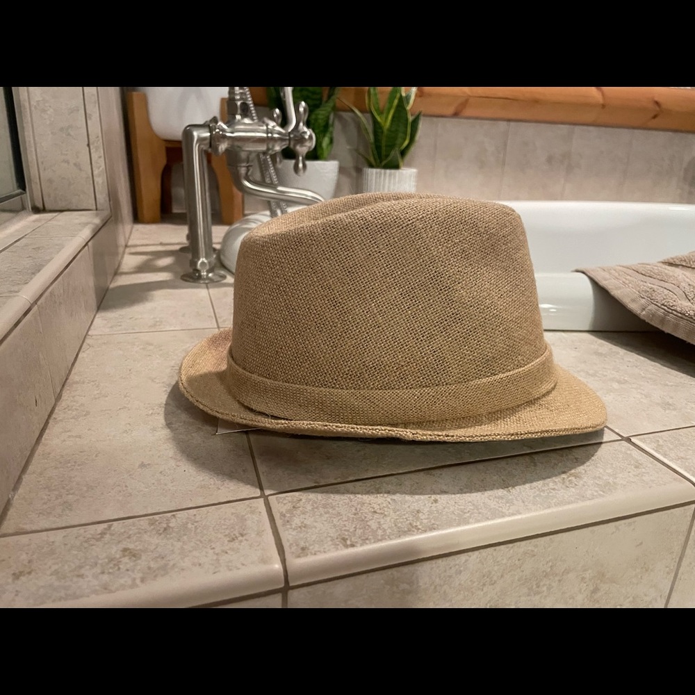 Volcom Fedora style Beige Textured Hat - NWT